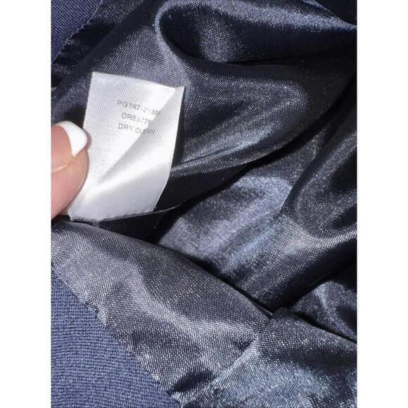 Pendleton Savvy Stretch Virgin Wool Skirt Navy Business Career Designer Luxury 6 - Picture 9 of 14